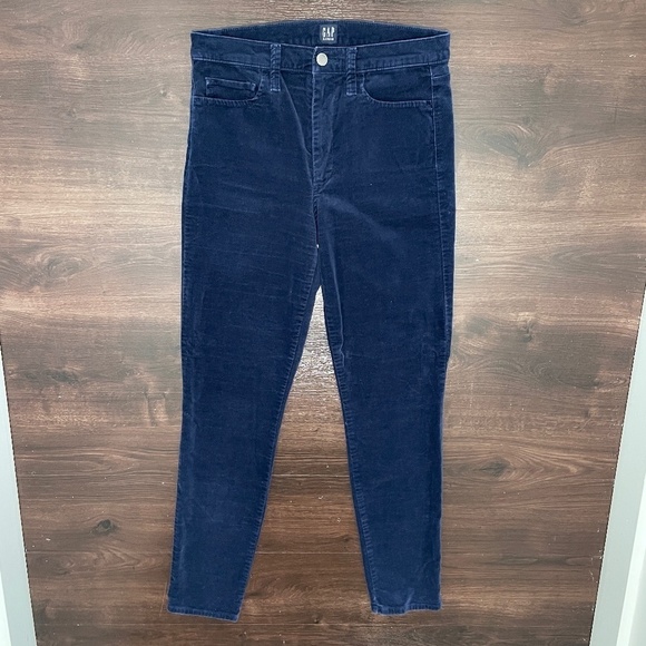 Gap Blue Velvet/Velour Pants - Picture 2 of 10